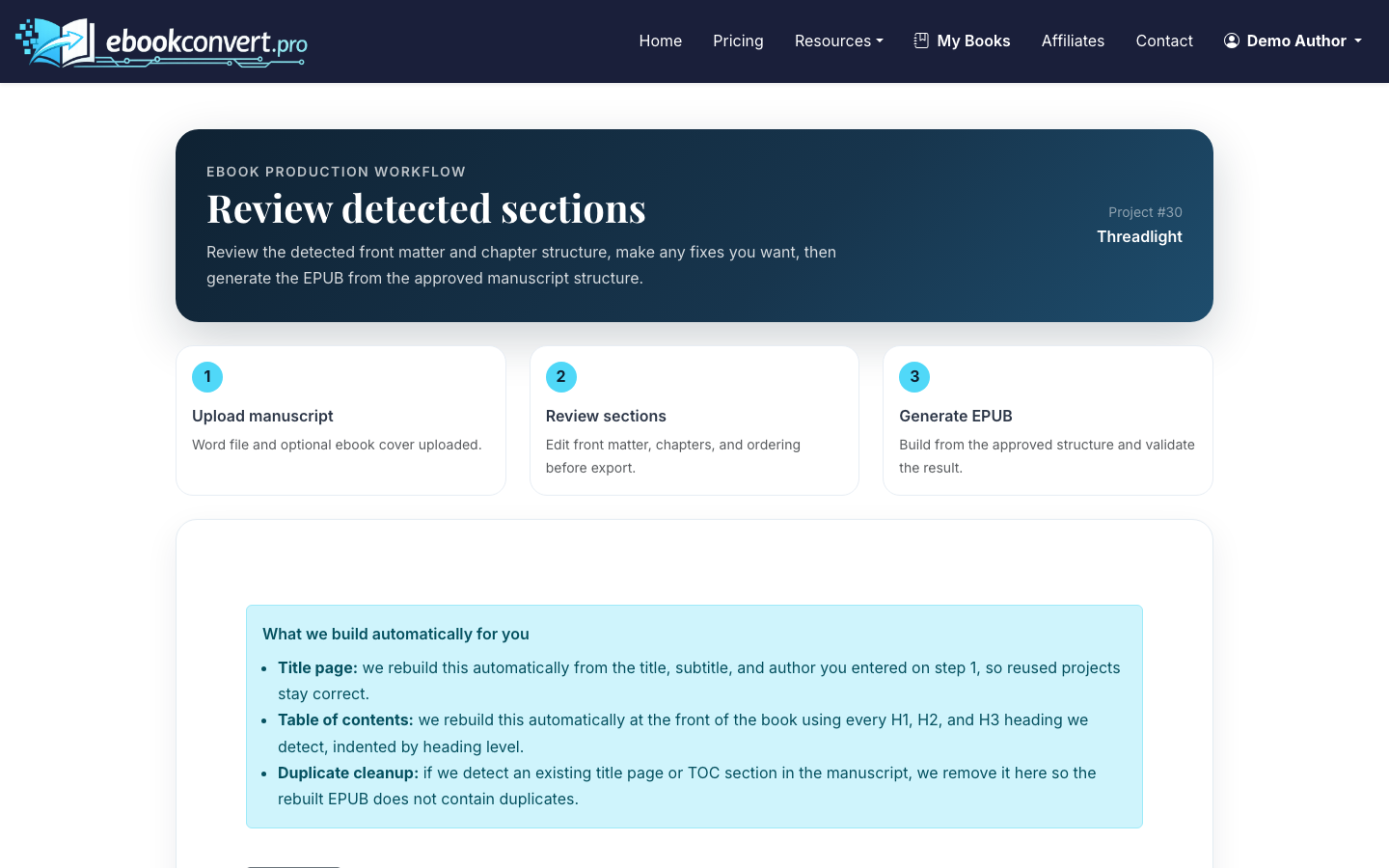 Download final EPUB, print PDF, ebook PDF, and cover files.